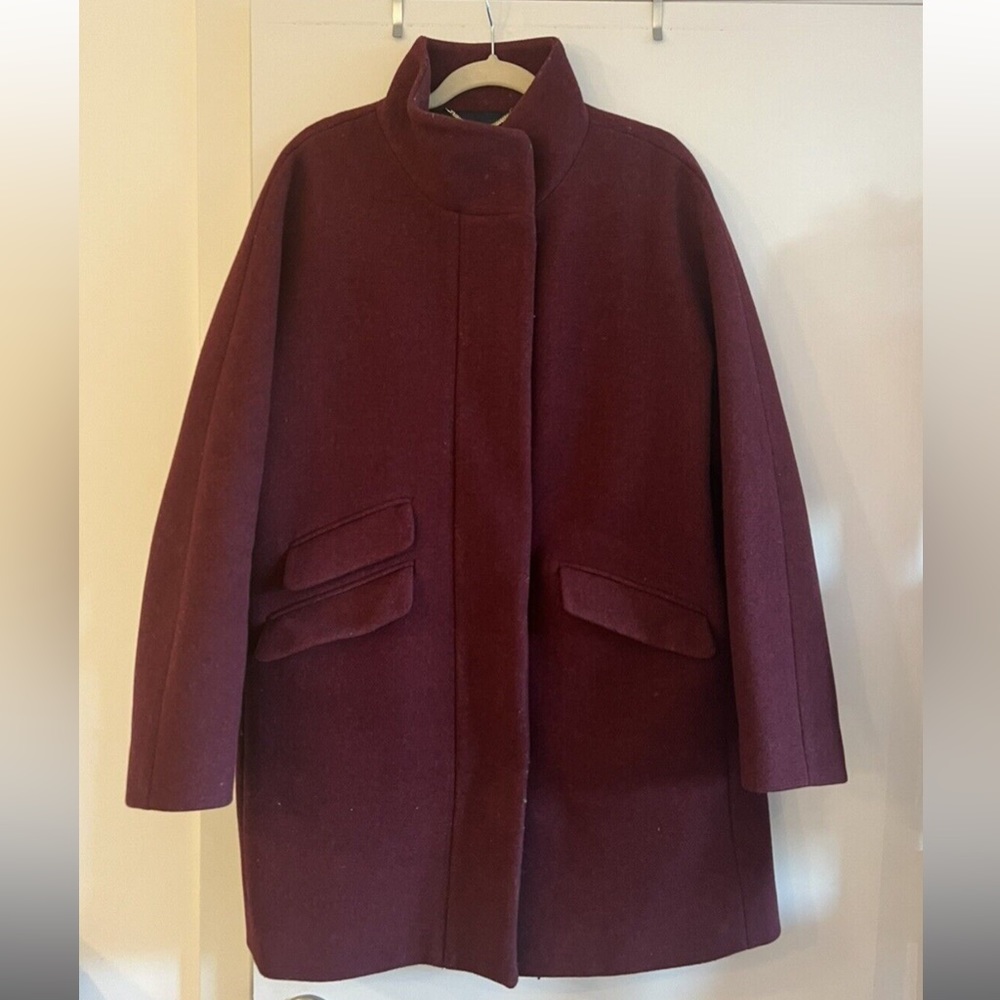 J. Crew Italian Stadium Cloth coat by Nello Gori Size 14